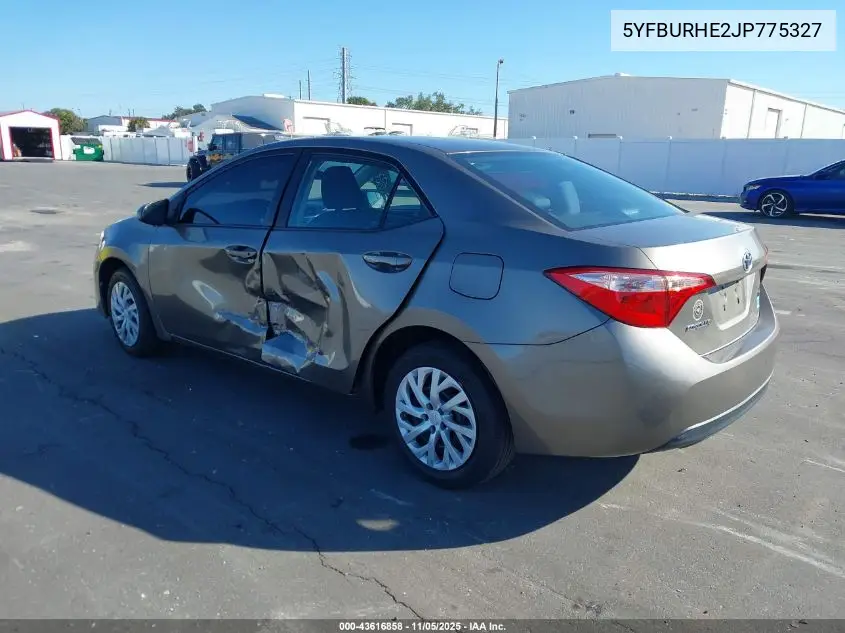 5YFBURHE2JP775327 2018 Toyota Corolla Le