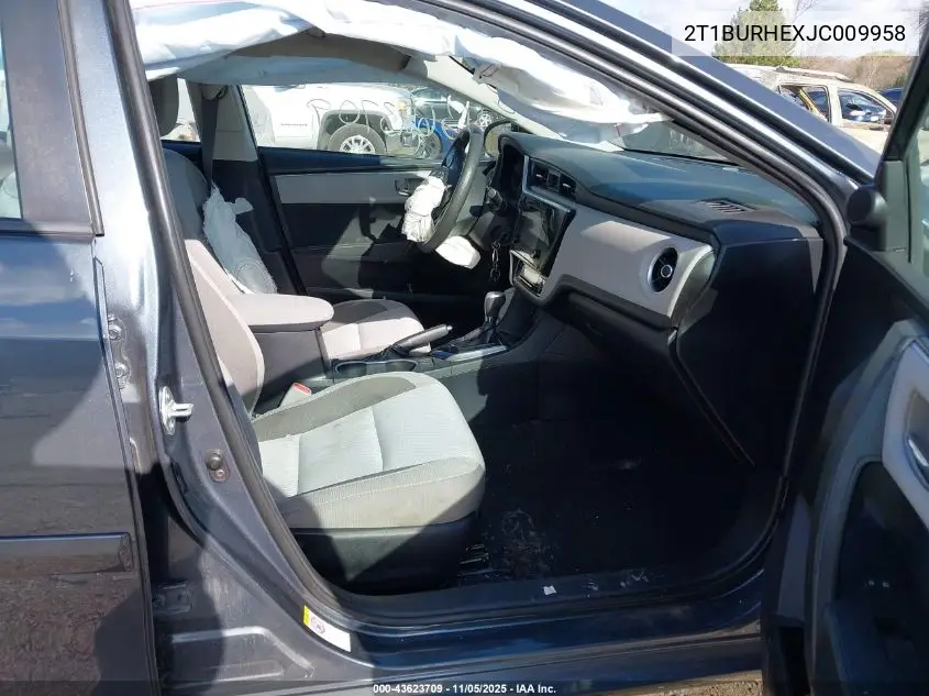 2T1BURHEXJC009958 2018 Toyota Corolla Le