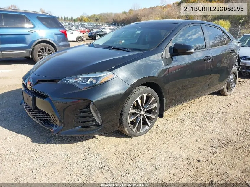 2T1BURHE2JC058295 2018 Toyota Corolla Se