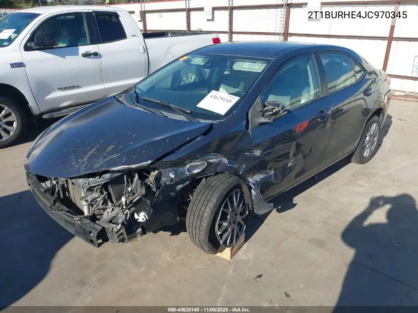 2T1BURHE4JC970345 2018 Toyota Corolla Le