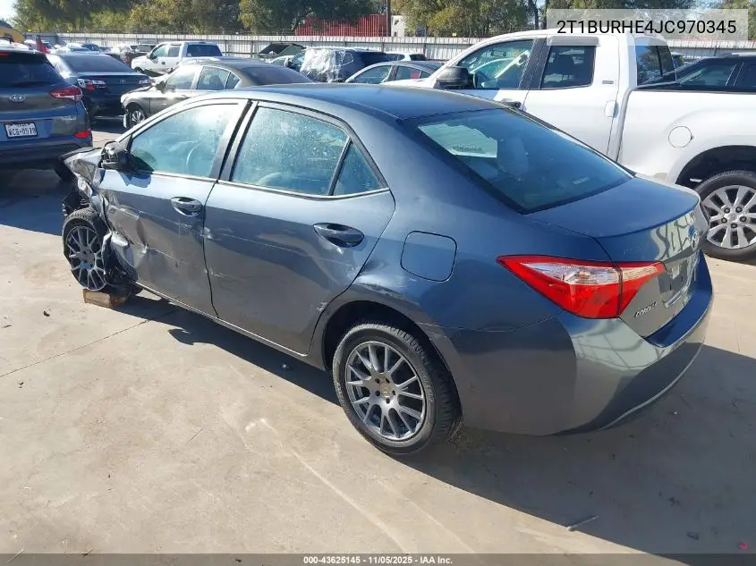 2T1BURHE4JC970345 2018 Toyota Corolla Le