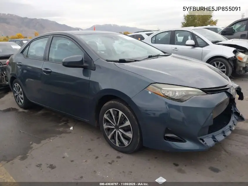 5YFBURHE5JP855091 2018 Toyota Corolla Le