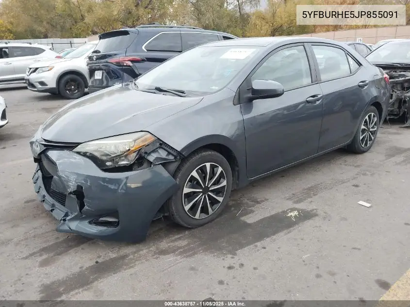 5YFBURHE5JP855091 2018 Toyota Corolla Le