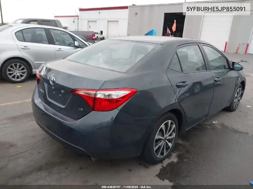 5YFBURHE5JP855091 2018 Toyota Corolla Le