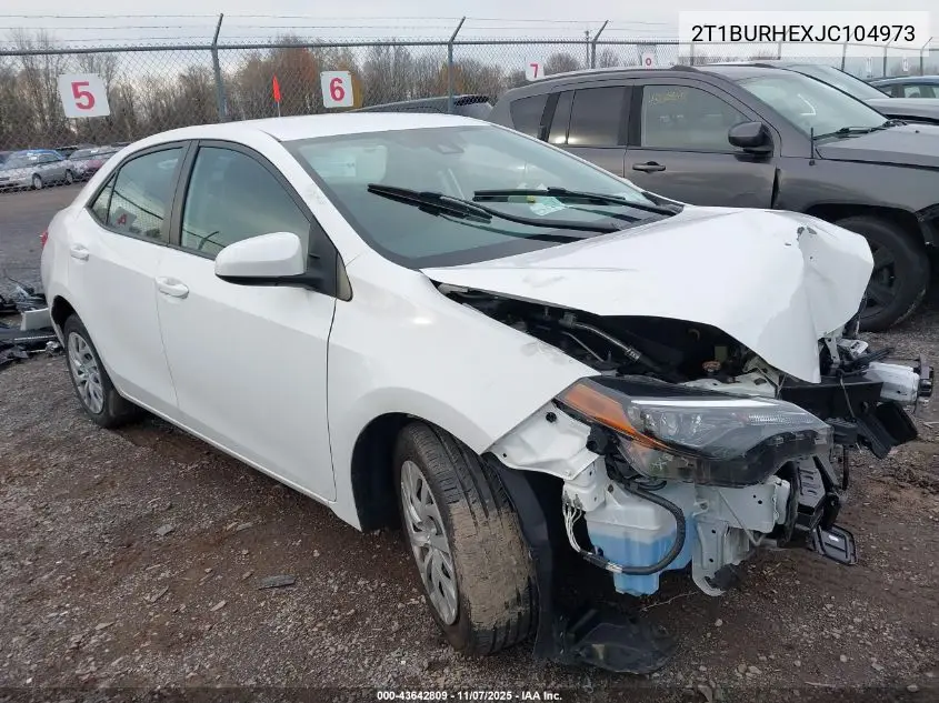 2T1BURHEXJC104973 2018 Toyota Corolla Le