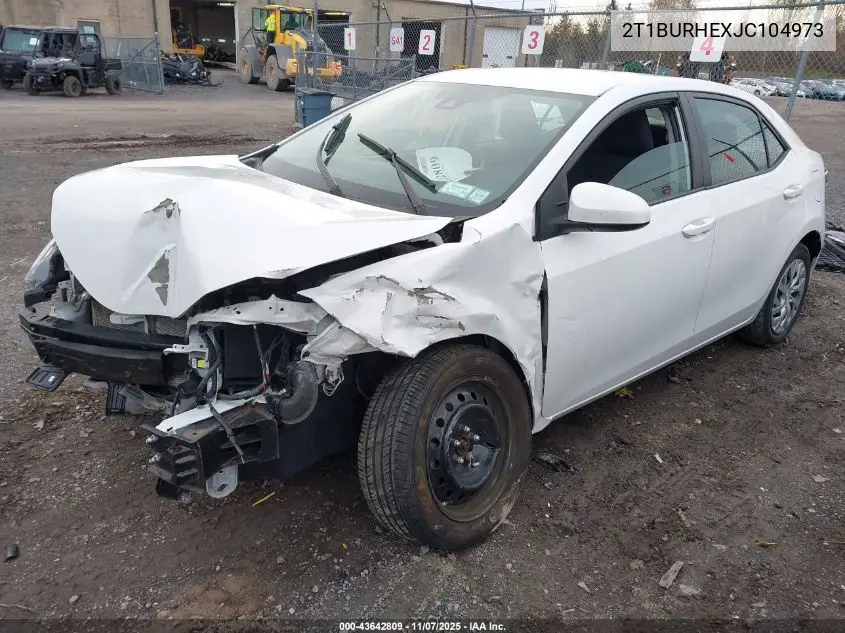 2T1BURHEXJC104973 2018 Toyota Corolla Le