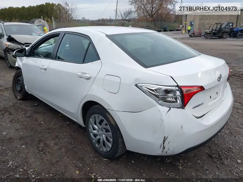 2T1BURHEXJC104973 2018 Toyota Corolla Le