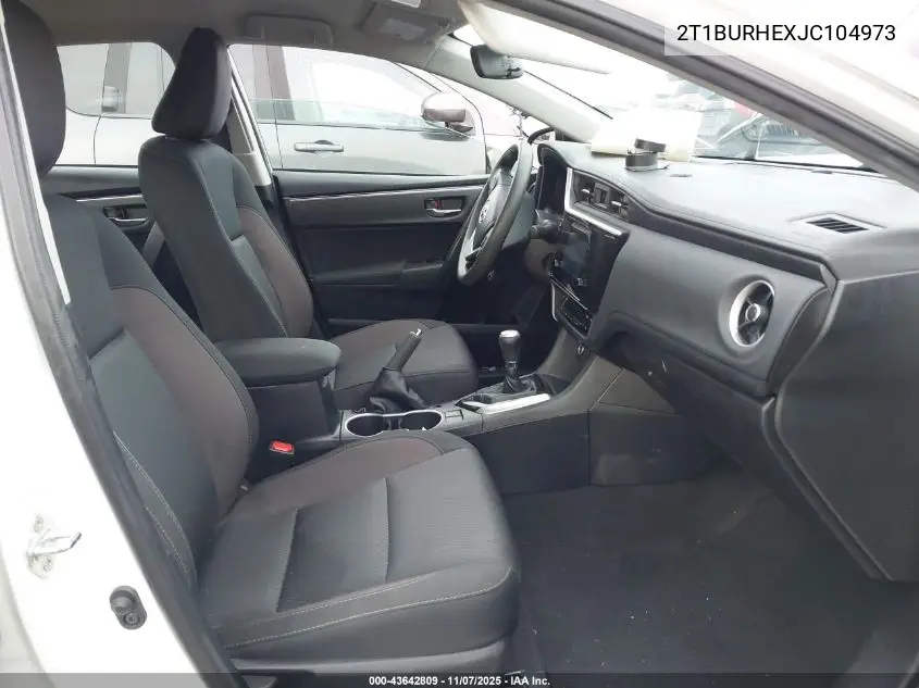 2T1BURHEXJC104973 2018 Toyota Corolla Le