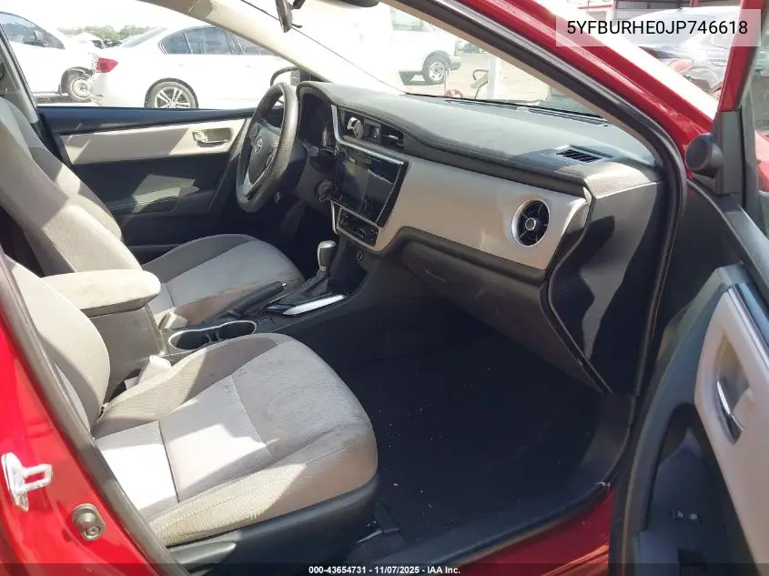 5YFBURHE0JP746618 2018 Toyota Corolla Le