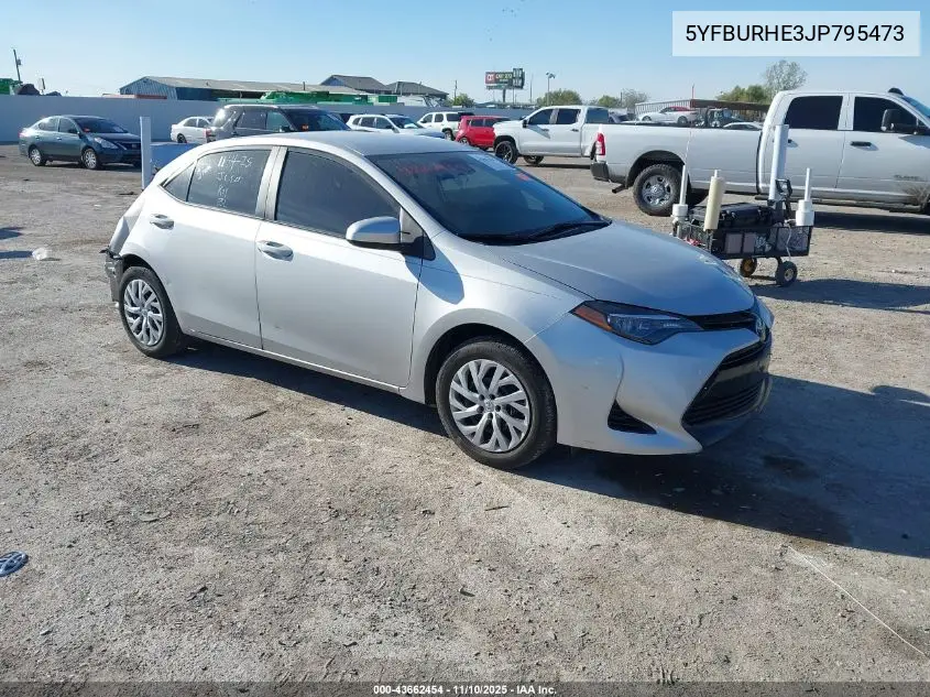 5YFBURHE3JP795473 2018 Toyota Corolla Le