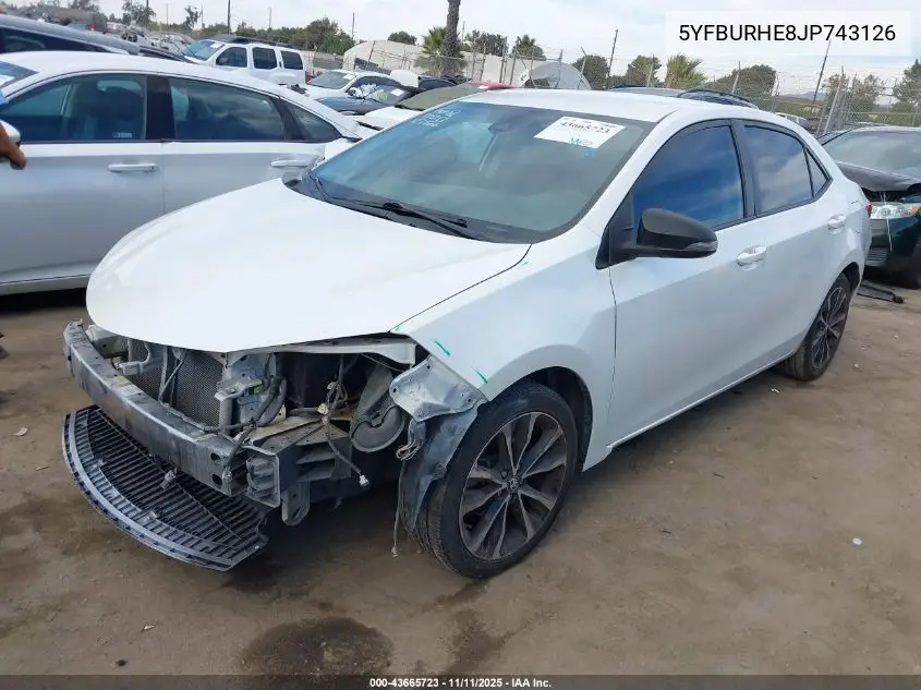 5YFBURHE8JP743126 2018 Toyota Corolla Se