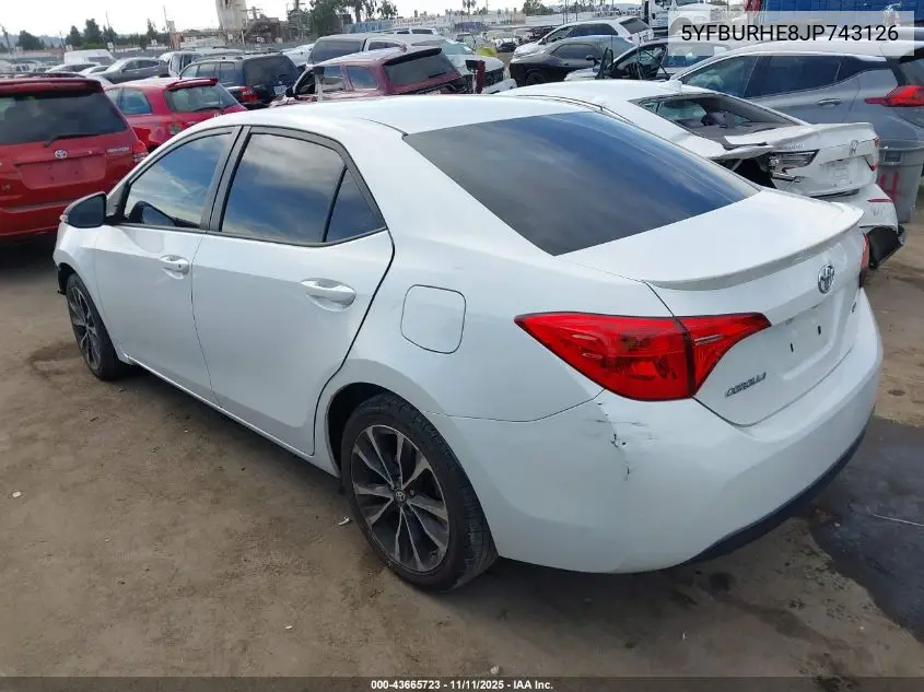 5YFBURHE8JP743126 2018 Toyota Corolla Se