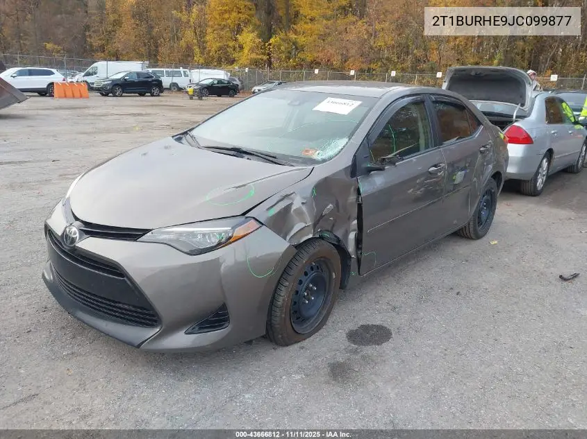 2T1BURHE9JC099877 2018 Toyota Corolla Le