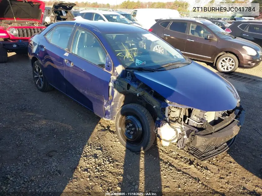 2T1BURHE9JC041784 2018 Toyota Corolla Se