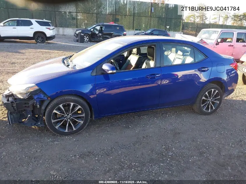 2T1BURHE9JC041784 2018 Toyota Corolla Se
