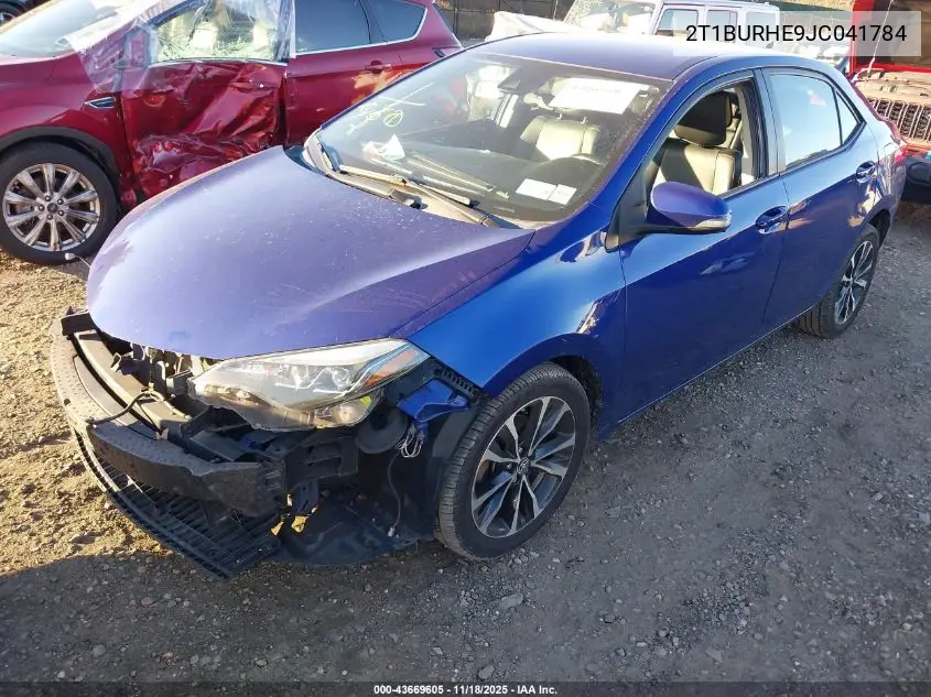 2T1BURHE9JC041784 2018 Toyota Corolla Se