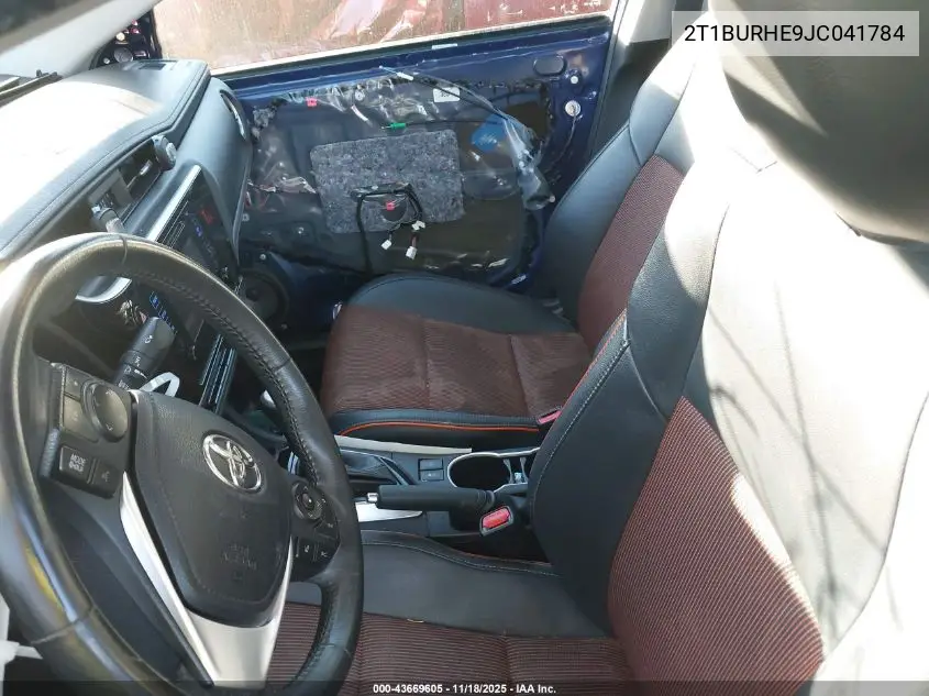 2T1BURHE9JC041784 2018 Toyota Corolla Se