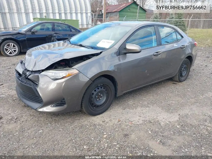 5YFBURHE9JP756662 2018 Toyota Corolla Le