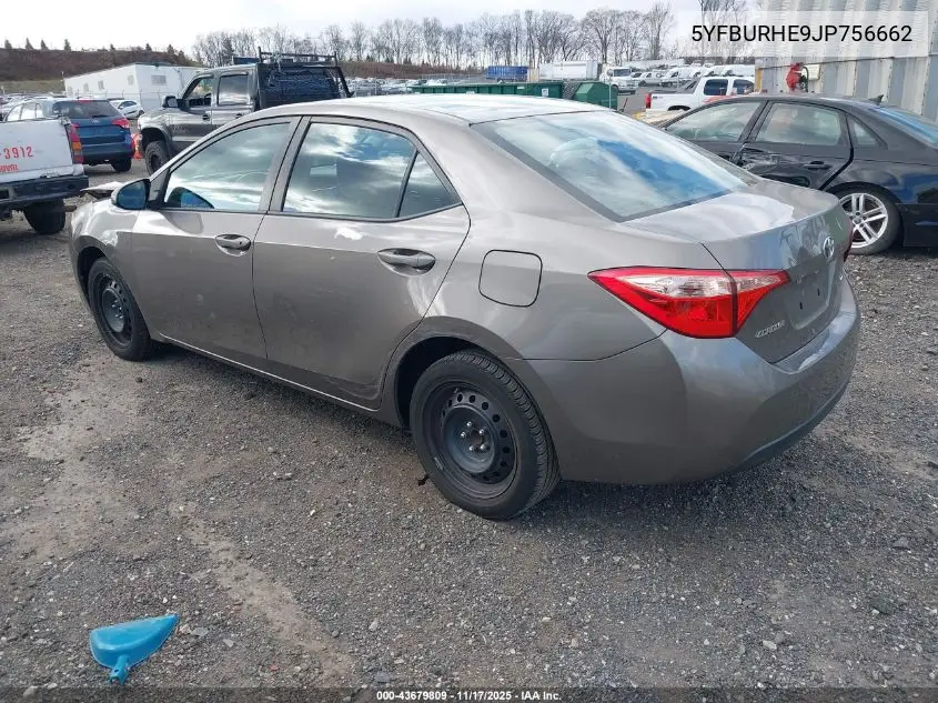 5YFBURHE9JP756662 2018 Toyota Corolla Le