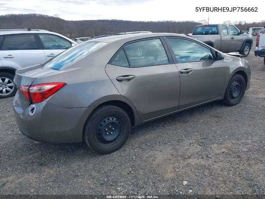 5YFBURHE9JP756662 2018 Toyota Corolla Le
