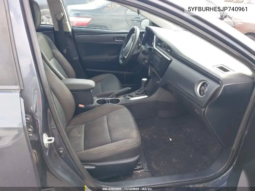 5YFBURHE5JP740961 2018 Toyota Corolla Le