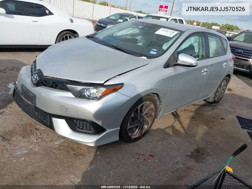 JTNKARJE9JJ570526 2018 Toyota Corolla Im