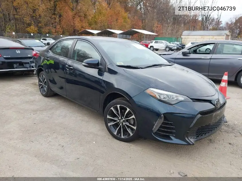 2T1BURHE7JC046739 2018 Toyota Corolla Se