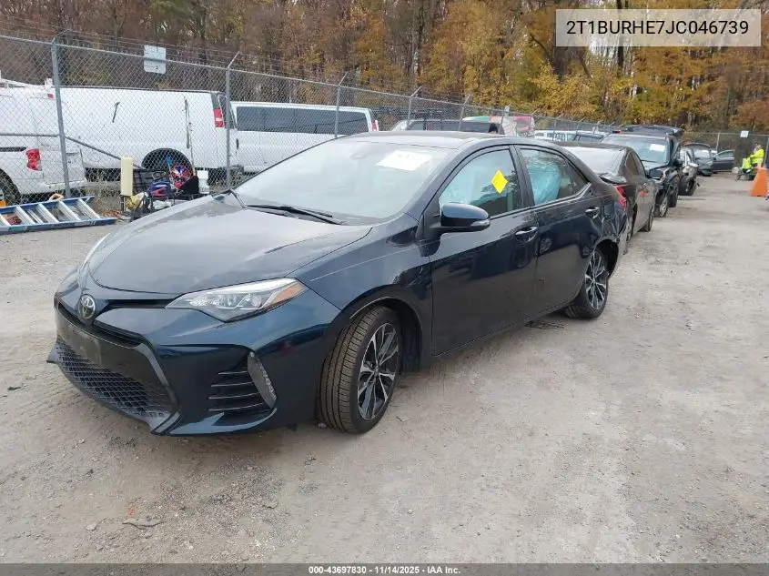 2T1BURHE7JC046739 2018 Toyota Corolla Se