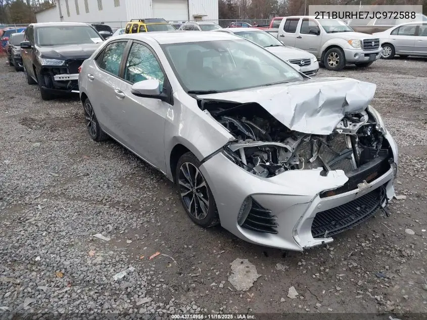 2T1BURHE7JC972588 2018 Toyota Corolla Se