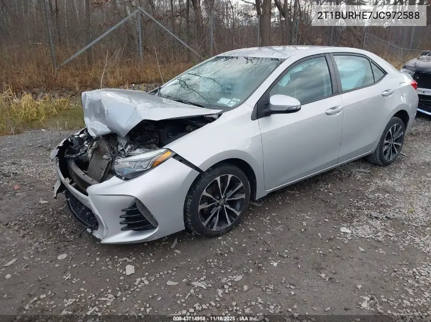 2T1BURHE7JC972588 2018 Toyota Corolla Se
