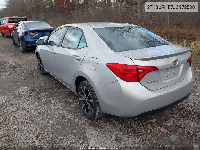2T1BURHE7JC972588 2018 Toyota Corolla Se