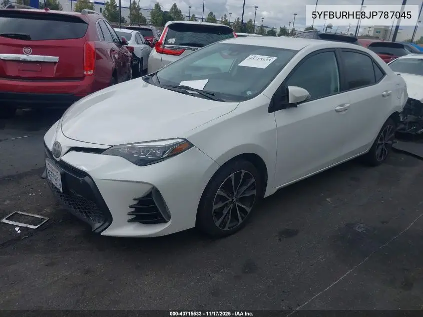 5YFBURHE8JP787045 2018 Toyota Corolla Se