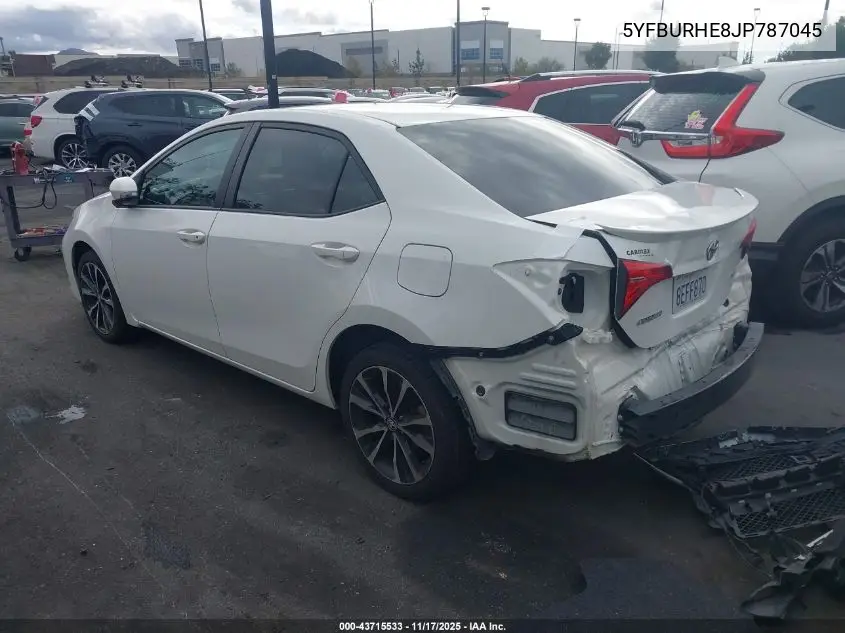 5YFBURHE8JP787045 2018 Toyota Corolla Se