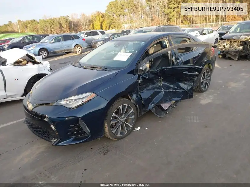 5YFBURHE9JP793405 2018 Toyota Corolla Se