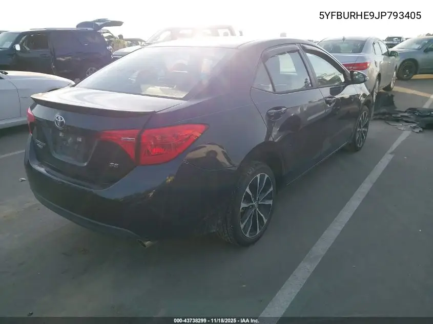 5YFBURHE9JP793405 2018 Toyota Corolla Se