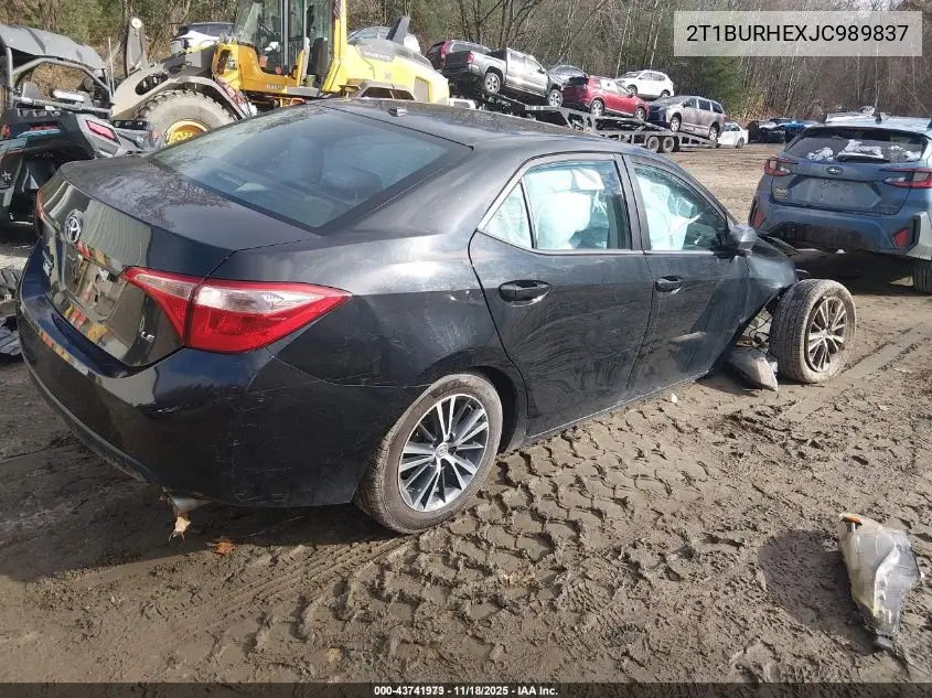 2T1BURHEXJC989837 2018 Toyota Corolla Le