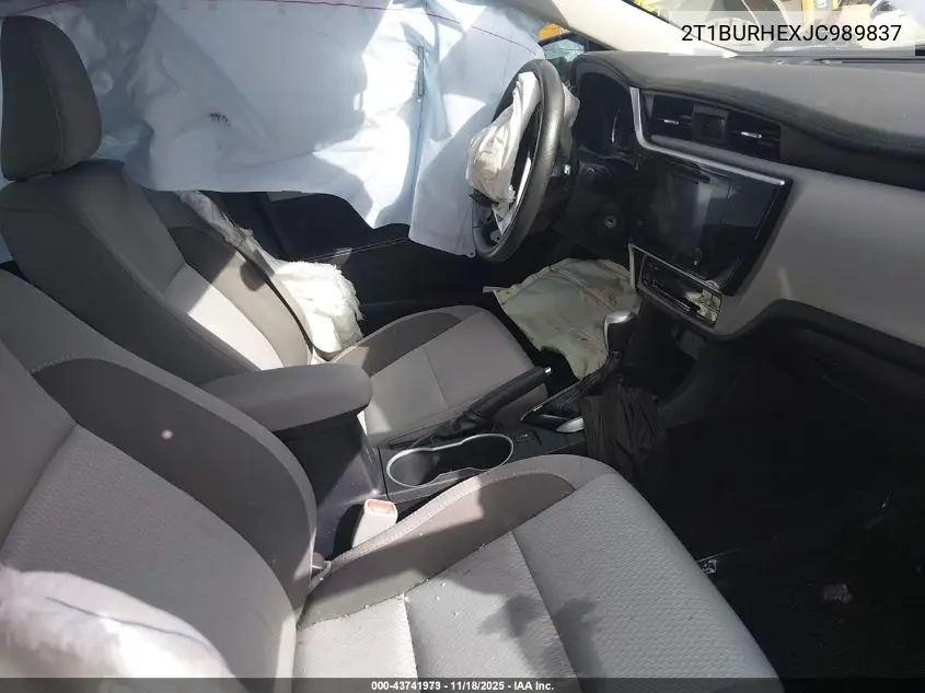 2T1BURHEXJC989837 2018 Toyota Corolla Le