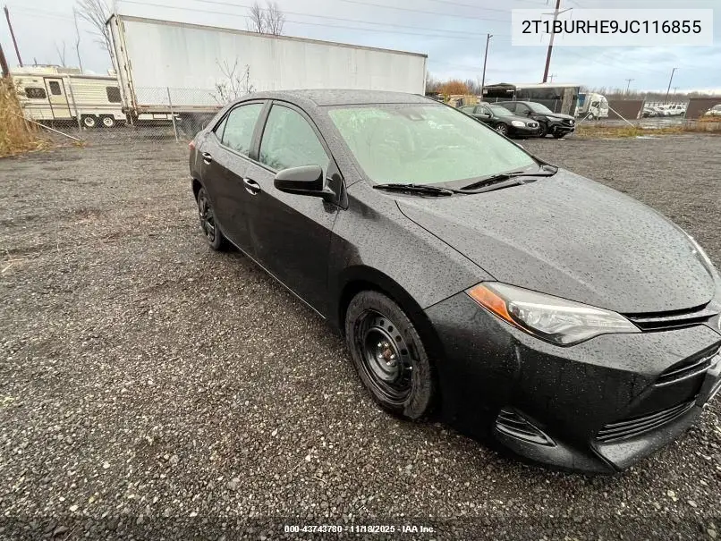2T1BURHE9JC116855 2018 Toyota Corolla Le