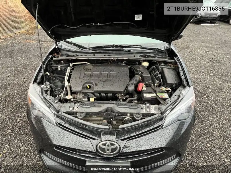 2T1BURHE9JC116855 2018 Toyota Corolla Le
