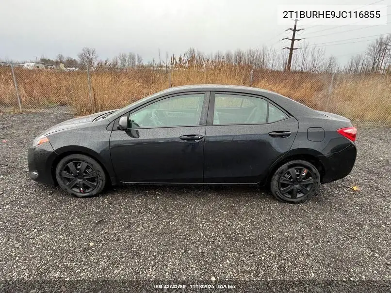 2T1BURHE9JC116855 2018 Toyota Corolla Le