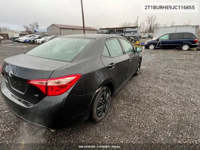 2T1BURHE9JC116855 2018 Toyota Corolla Le
