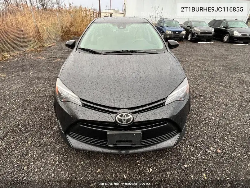 2T1BURHE9JC116855 2018 Toyota Corolla Le