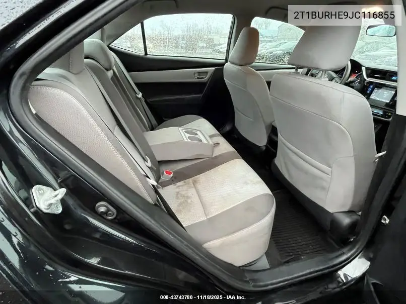 2T1BURHE9JC116855 2018 Toyota Corolla Le