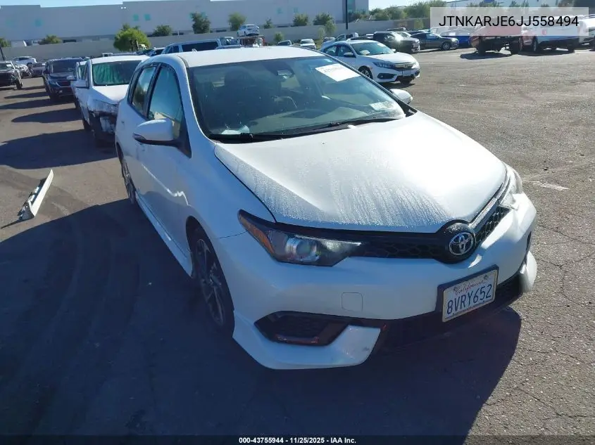 JTNKARJE6JJ558494 2018 Toyota Corolla Im