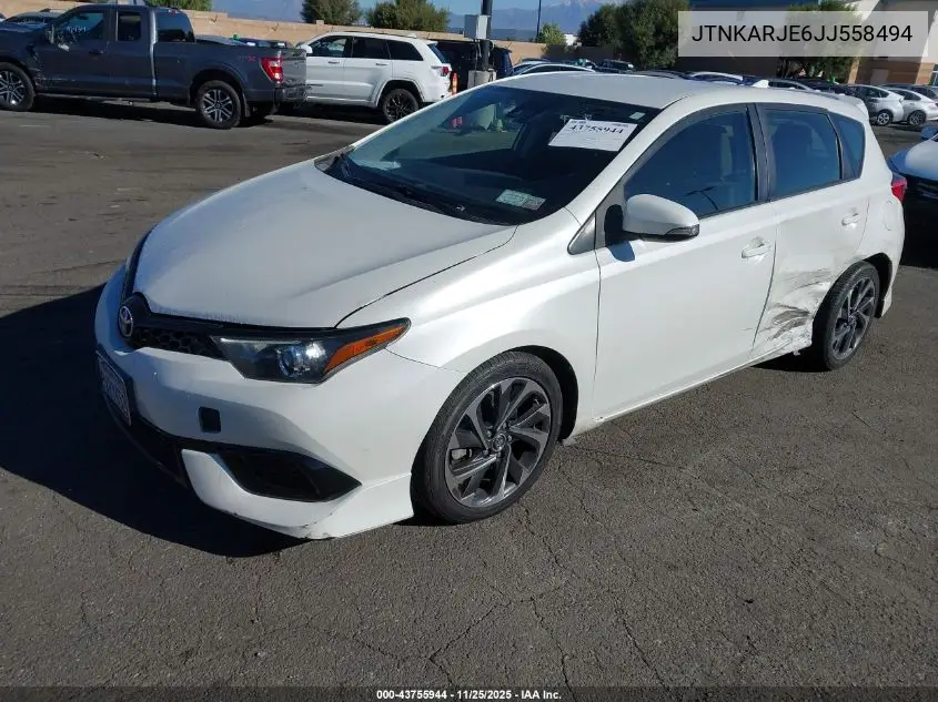 JTNKARJE6JJ558494 2018 Toyota Corolla Im