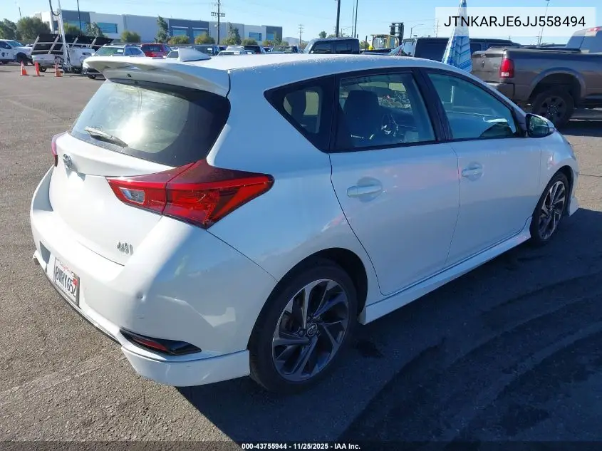 JTNKARJE6JJ558494 2018 Toyota Corolla Im