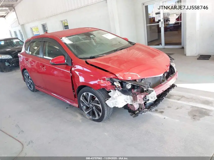JTNKARJE7JJ558746 2018 Toyota Corolla Im