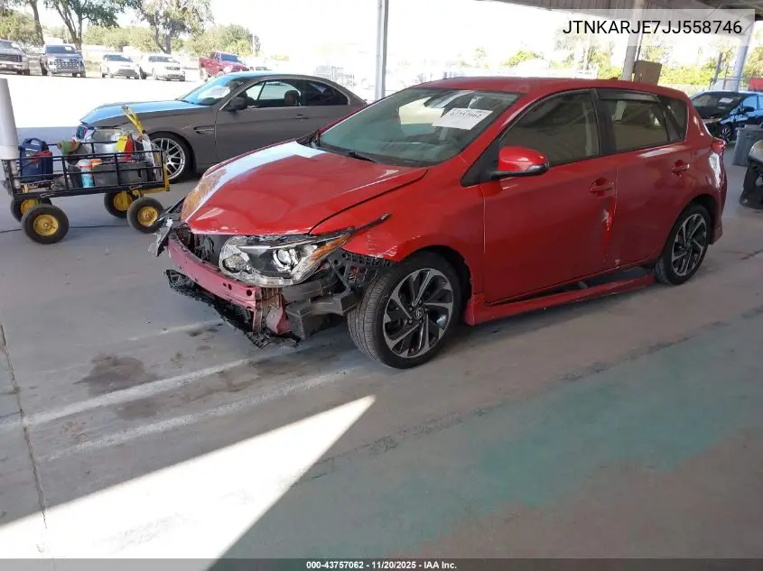 JTNKARJE7JJ558746 2018 Toyota Corolla Im