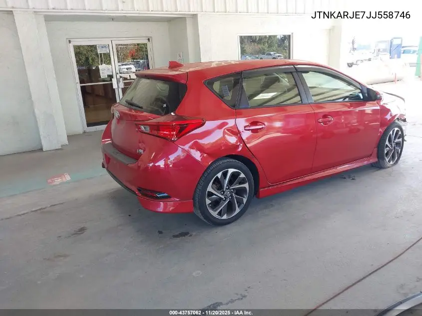 JTNKARJE7JJ558746 2018 Toyota Corolla Im