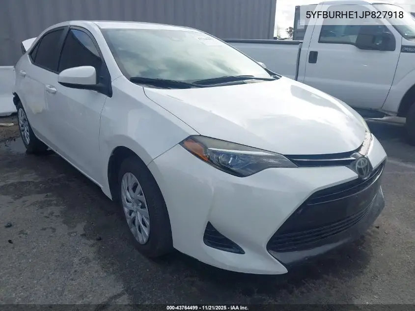 5YFBURHE1JP827918 2018 Toyota Corolla Le